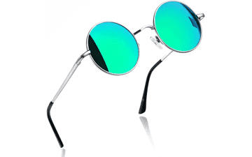 Joopin Round Hippie Sunglasses - Polarized UV400 Protection