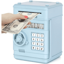 Kids Piggy Bank ATM - Electronic Coin & Cash Savings Toy