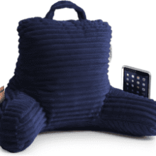 Kids Reading Pillow: Shredded Memory Foam - Navy Blue