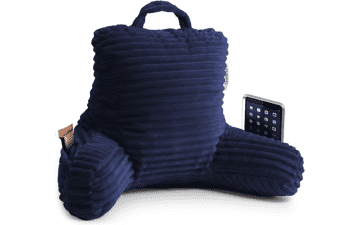 Kids Reading Pillow: Shredded Memory Foam - Navy Blue
