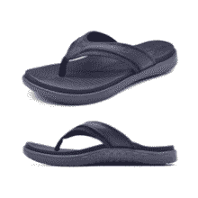 KuaiLu Men's Orthopedic Arch Support Flip Flops