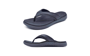 KuaiLu Men's Orthopedic Arch Support Flip Flops