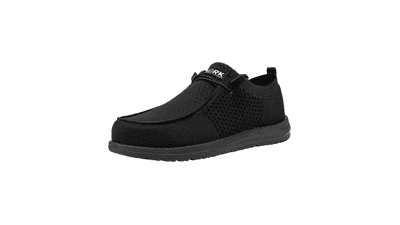 LARNMERN Steel Toe Slip-On Shoes: Lightweight & Comfortable