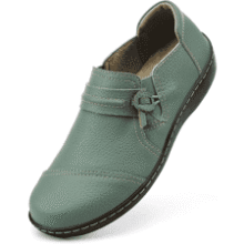 LAZYPOP Women's Leather Loafers: Classic Comfort Slip-Ons