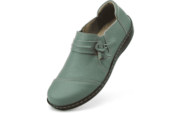 LAZYPOP Women's Leather Loafers: Classic Comfort Slip-Ons