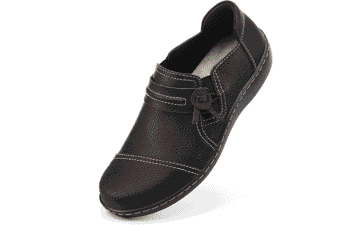 LAZYPOP Women's Leather Loafers: Comfort & Style