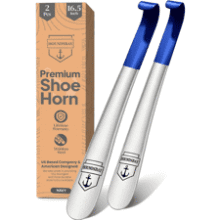 Long Handle Metal Shoe Horn - Easy Shoe Helper