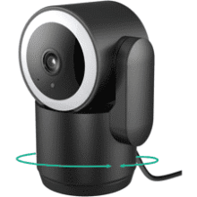 Luna 2K Security Camera: 360° Pan, Spotlight, & Auto Tracking