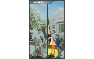 Magnetic Screen Door - Keep Bugs Out! (36x80 Gray)