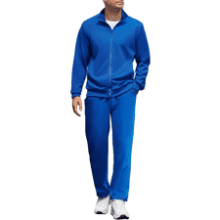 Men's 2-Piece Tracksuit: Full Zip Athletic Sweatsuit