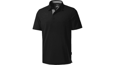Men's Dry-Fit Golf Polo: Moisture Wicking Athletic Shirt
