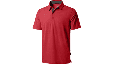 Men's Dry Fit Golf Polo: Moisture Wicking Athletic Shirt