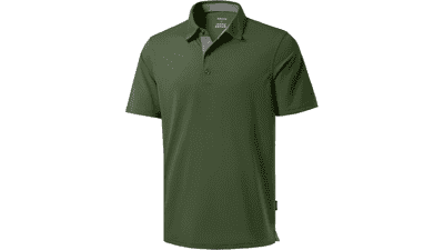 Men's Dry-Fit Golf Polo Shirt - Moisture Wicking Athletic Top