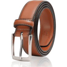 Men's Leather Belt - Genuine Cowhide, Handmade