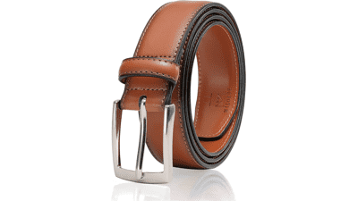 Men's Leather Belt - Genuine Cowhide, Handmade