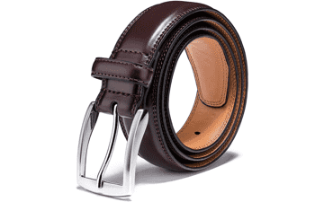 Men's Leather Dress Belt - Genuine Leather, Classic & Fashion