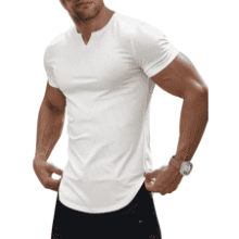 Men's Muscle V-Neck Workout Shirt