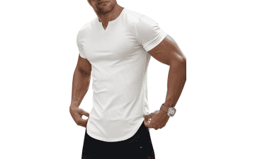 Men's Muscle V-Neck Workout Shirt
