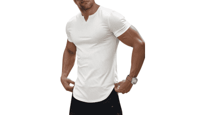 Men's Muscle V-Neck Workout Shirt