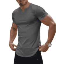 Men's Muscle V-Neck Workout Shirt