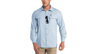 Men's UPF 50+ Sun Protection Long Sleeve Shirt