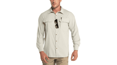 Men's UPF 50+ Sun Protection Shirt - Long Sleeve, Quick Dry