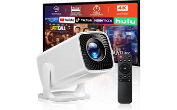 Mini Portable Projector - 1080P Full HD, 4K Support