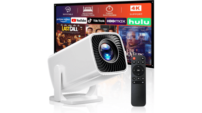 Mini Portable Projector - 1080P Full HD, 4K Support