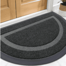 Non-Slip Half Circle Door Mat - Waterproof Welcome Mat