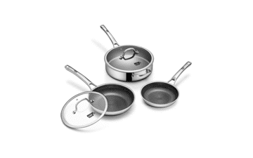 Nonstick Frying Pan Set with Lid - PFOA Free