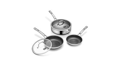 Nonstick Frying Pan Set with Lid - PFOA Free