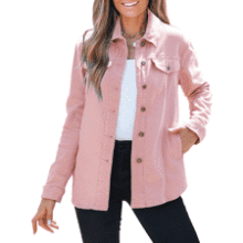 Oversized Denim Shacket: Women's Western Jean Jacket