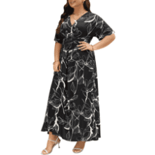 Plus Size Floral Maxi Dress - Wedding Guest & Party Ready!
