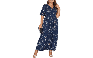 Plus Size Floral Maxi Dress: Wedding Guest & Party Ready