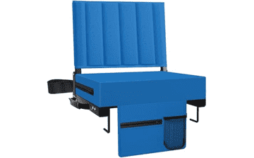 Portable Stadium Seat with Back Support - Blue