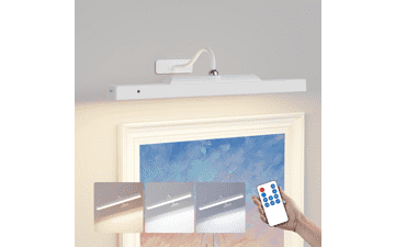 Rechargeable Picture Light - 3 Color Temps, Remote Control