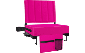 Red Stadium Seat with Back Support & Cup Holder