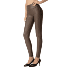 SANTINY Faux Leather Leggings: High Waisted & Stretchy