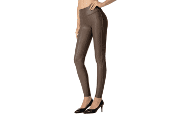 SANTINY Faux Leather Leggings: High Waisted & Stretchy
