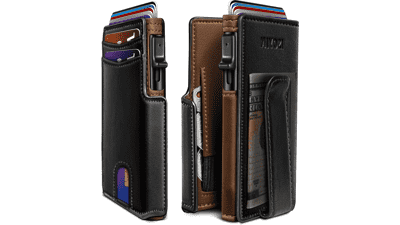 Slim RFID Wallet with Money Clip & Coin Pocket