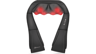 Snailax Shiatsu Massager: Deep Kneading Relief for Neck, Back & Shoulders