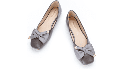 Square Toe Ballet Flats - Women's Dress Shoes
