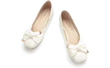 Square Toe Ballet Flats - Women's Dress Shoes