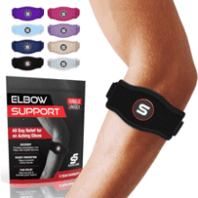 Tennis Elbow Brace - Tendonitis Relief - Adjustable Support