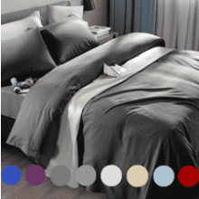 Twin Dark Grey Bed Sheet Set - Super Soft Microfiber