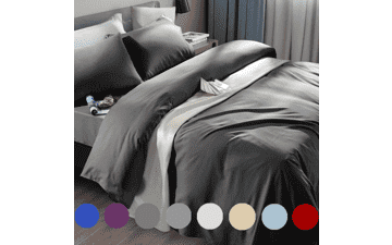 Twin Dark Grey Bed Sheet Set - Super Soft Microfiber