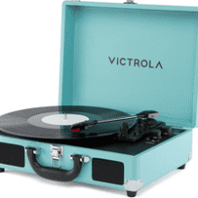 Victrola Journey II Bluetooth Record Player - Turquoise