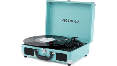 Victrola Journey II Bluetooth Record Player - Turquoise