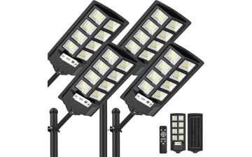 Waterproof 6000K LED Solar Flood Lights with Motion Sensor