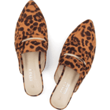 Women's Black Suede Mules - Comfortable Work Loafers